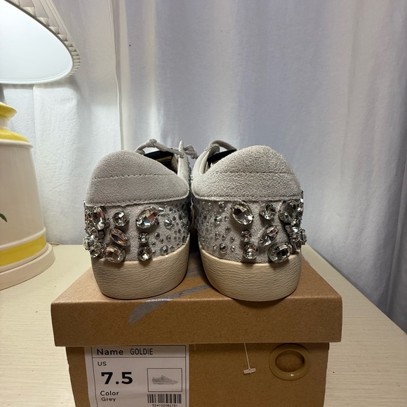 Mi.iM Goldie Rubber Sole Lace-up Rhinestone Star Sneakers  7.5 - Picture 7 of 9